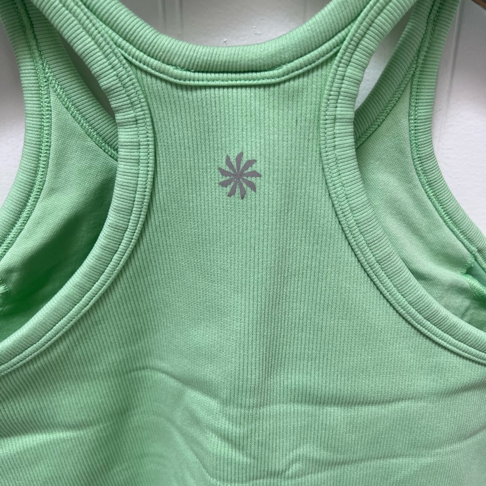 Athleta Rise Above Green Rib Cami Racerback Tank Top - Picture 7 of 8